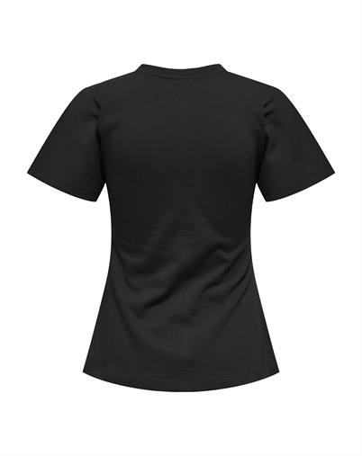 Only - ONLMarie Ruching T-shirt - Black